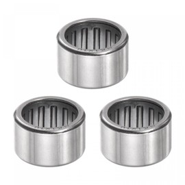 sourcing map 3pcs HK1210 Needle Roller Bearings 12mm Bore 16mm OD 10mm Width Chrome Steel Open End for Transmission Gearbox