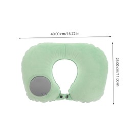 KICHOUSE Lightweight Inflatable Travel Pillow Support for Airplane Car and Camping Portable Shaped Neck Cushion for Enhanced Comfort and Easy Carrying