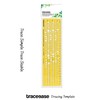 Traceease Upper Case,Numbers English Lettering Template Drafting Tools Alphabet Stencils-7mm-8mm-9mm