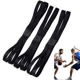 Pack of 3 Double Headband Sports Headbands Elastic Headband Non-Slip Sweatband for Men or Women Hair Band Boys Sports Hair Band Women's Hair Bands Women's Black