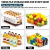 12 PACK Multi-Use Clear Plastic Storage Bins for Organizing w/