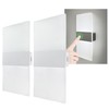 FelRelWel Modern Wall Sconces,Rechargeable USB Battery Operated,2 PCS Acrylic LED