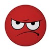 Emotion Anger Magnet Round Perfect for Any Mood Funny Kawaii