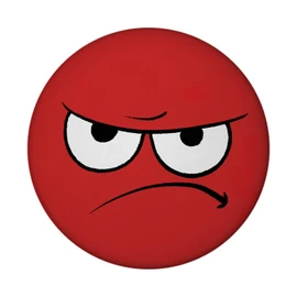 Emotion Anger Magnet Round Perfect for Any Mood Funny Kawaii Face that Twists Your Head, Ideal for Colleagues and Work