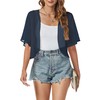 Women's Wedding Bolero Shrug Summer Tops Short Sleeve Sheer Lightweight