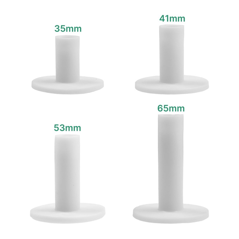 ECADDIE White Rubber Driving Range Golf Tees - Pack of