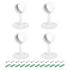 sourcing map 4 Pcs 1.5 Inch Curtain Rod Holder, Ceiling