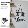 GRIRIW Iron Goblet Shaped Pendant Modern Abstract Wall Decor Premium