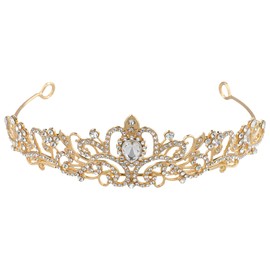 TiadéM, Women's Crown Suitable for Parties, Crown Festivals, Prom Hair Accessories, Alloy, No Gemstone