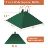 Khordin Metal Squirrel Baffle for 4x4 Post, Outside Wooden Pole