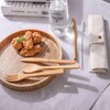 All Bamboo Forks, Knife, Spoons, 6 Pcs 7.87 Inch Thickened