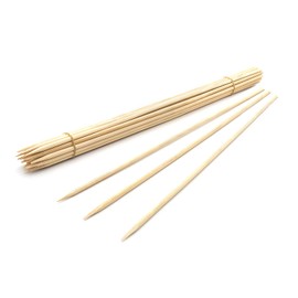 Royal Imports 15" Natural Bamboo Wood Plant Stake, Floral Picks, Roasting Sticks, Wooden Kebob Grilling Skewers, Sign Posting (25 Pcs)