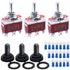 Twidec/3Pcs Waterproof Heavy Duty Toggle Switch 12V DC 30A DPDT