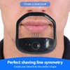 LuLiyLdJ 5pcs Beard Style 5 Sizes ABS Beard Shaping Tool