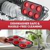 HE-SANQI Silicone Muffin Pan for Baking with Metal Reinforced Frame