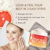 O Naturals Invigorating Grapefruit Vanilla Dead Sea Salt Face Body