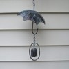 TG,LLC Treasure Gurus Rustic Metal Hanging Rain Umbrella Yard Wind