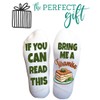 Bring Me a Tiramisu Socks – Funny Dessert Crew Socks