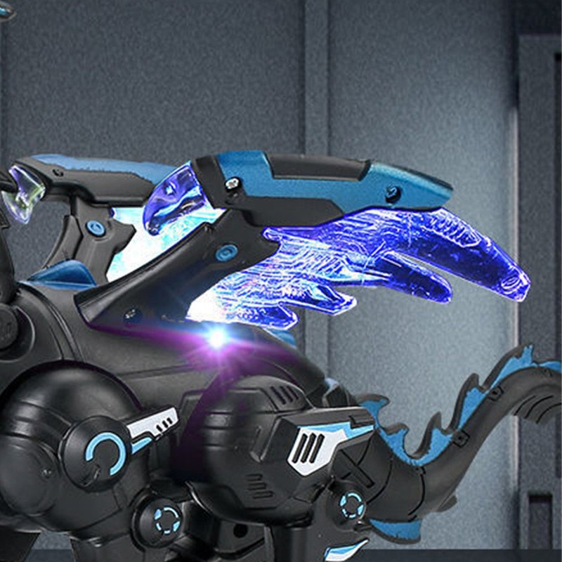 Electric Mechanical Dinosaur Toy with Sound Light Walking Toy Gifts