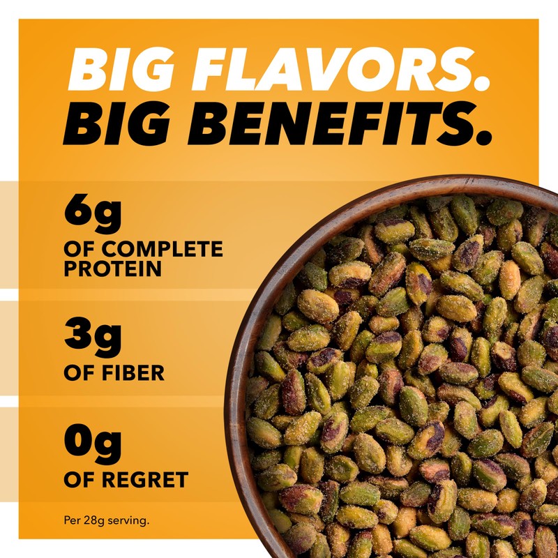 Wonderful Pistachios No Shells, Honey Roasted Nuts, 2.25 Ounce Bag