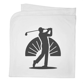 Azeeda 'Golfer Swing' Cotton Baby Blanket/Shawl (BY00043718)