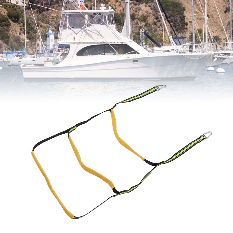 Marine Rope Ladder Foldable 3 Steps Strong Load Bearing Inflatable