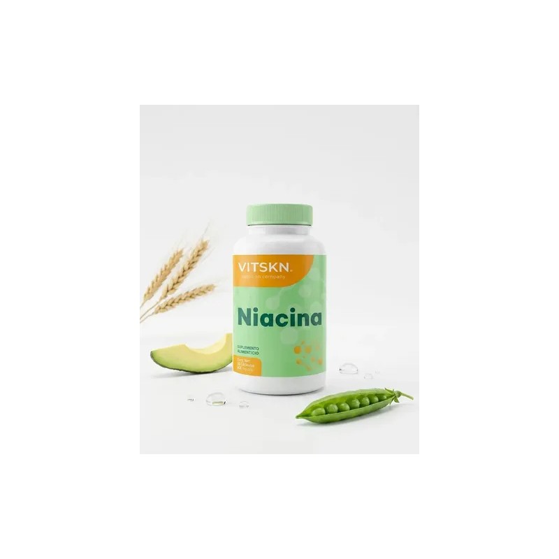 Niacina Vitamina B3 Súper Premium Vit Skn 60 Cápsulas Sabor
