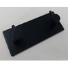 Ganchos Dobles para Toallas, Montaje en Pared, Negro Mate, 9