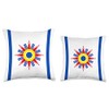 Assyrian infinity Chaldean Flag Throw Pillow, 16x16, Multicolor