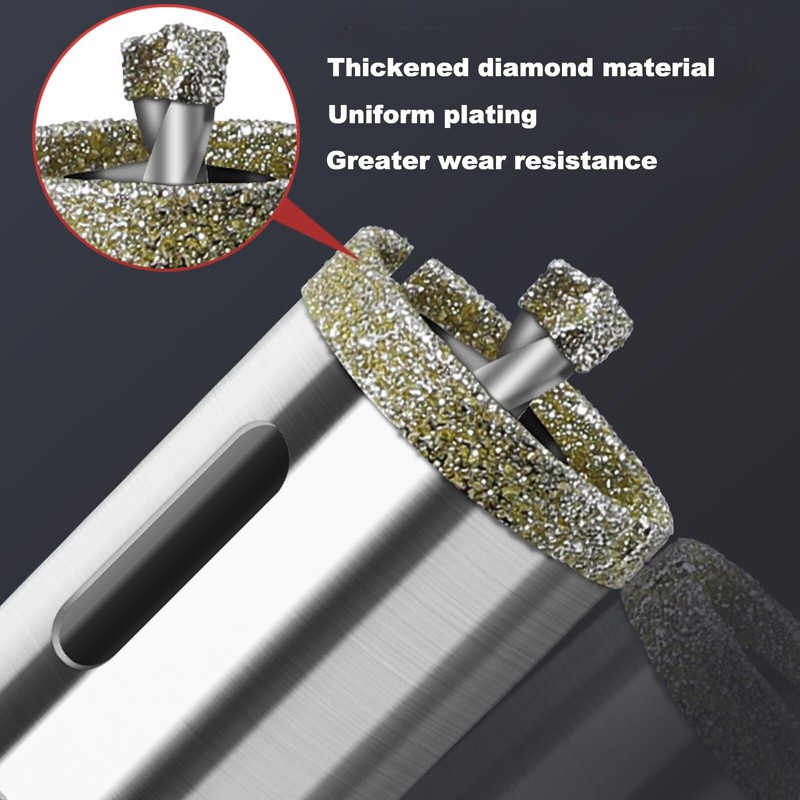 35mm Diamond Drill Bit with Pilot Bit, Tile Glass Hole