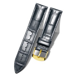 BINLUN Leather Watch Band Genuine Calfskin Replacement Watch Strap Quick Release Crocodile Pattern 10 Colors 13 Sizes for Men Women(12mm,14mm,16mm,17mm,18mm,19mm,20mm,21mm,22mm,23mm,24mm)