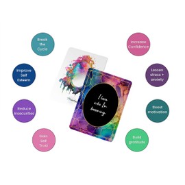 Mirror Mantra Affirmation Cards for Women - Body Positivity, Self-Love, Empowerment, Confidence, and Personal Growth + Development, Palm Sized and Colorful. Perfect for Retreats!