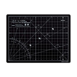 Elan Cutting Mat A4 Black and Beige, 5-Ply Craft Mat, Self Healing Cutting Mat 12x9, Craft Cutting Board, Art Mat, Imperial Sewing Mat, Quilting Mat, Hobby Mat, for Sewing, Quilting, Quilting supplies