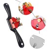Bamyli 9" Woodwork Hand Planes,Adjustable Spokeshave Tool with 4 Replacement