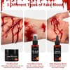 3PCS Halloween Fake Blood SFX Makeup Kit,Realistic Fake Blood for
