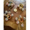 Handmade Confetti Stitch Markers For Crochet And Knitting or earrings.
