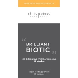 CHRIS JAMES MIND BODY BRILLIANT BIOTIC - Probiotic Supplement for a Healthy Gut