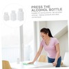 BIUDECO 3pcs Alcohol Dispensers Push-Type Anti-Static Bottle Pumping Feature Leak-Proof