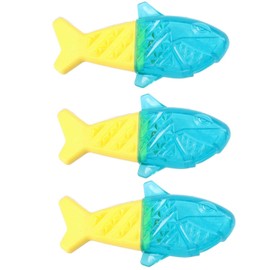 AB Tools 3PK Chillout Cool Soak Shark Dog Toy Heat Relief Puppy Teething Play 6x17cm
