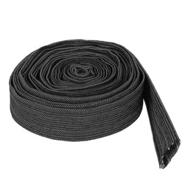 Nylon Protective Sleeve, 7.5m Nylon Protective Sleeve Sheath Cable Cover for Welding Torch Hydraulic Hose for Plasma Torch Hose, Stick Welding Cables, Hydraulic Hoses