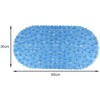 Non Slip Bath Mat for Bathroom Pebbles Frosted Anti Mould