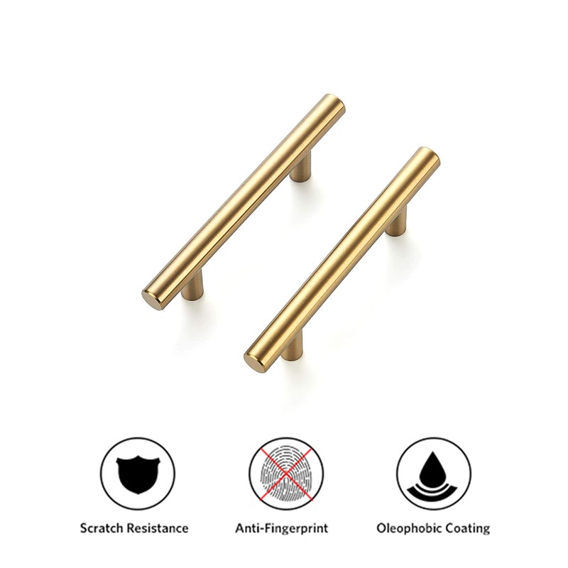 Ravinte 40 Pack 6 inch Cabinet Pulls Brushed Brass Stainless