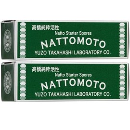 Japanese Natto Starter Spores (Nattomoto) - 3g (enough to make 30kg of natto) | 100% Organic Soybean Extract | Made in Japan | Yummy-Yamaguchi (Pack of 2, Natto)
