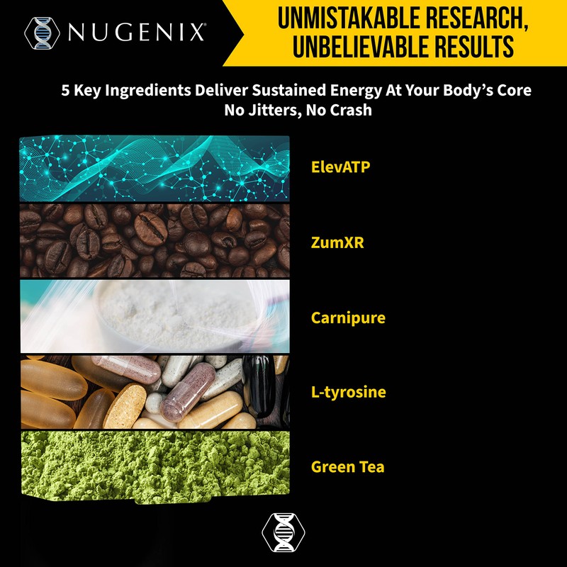 Nugenix Cellular Energy - Energy Supplements - L-Carnitine and L-Tartrate,