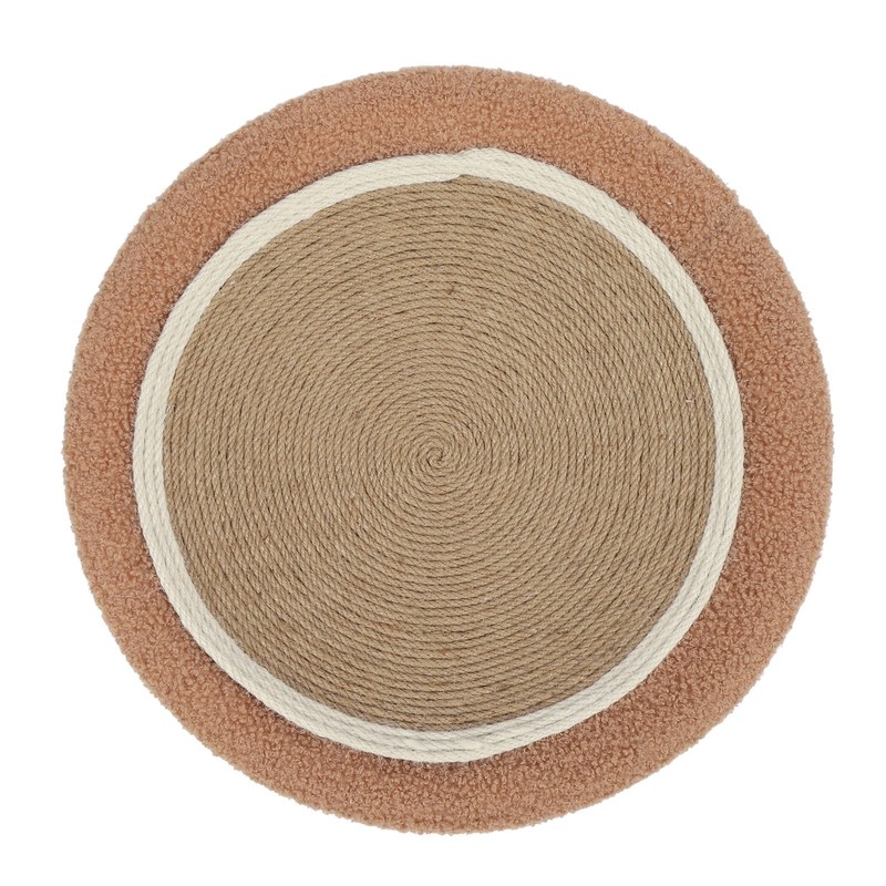 Round Cat Scratcher Ergonomic Cat Scratching Lounge Bed Sisal Cat