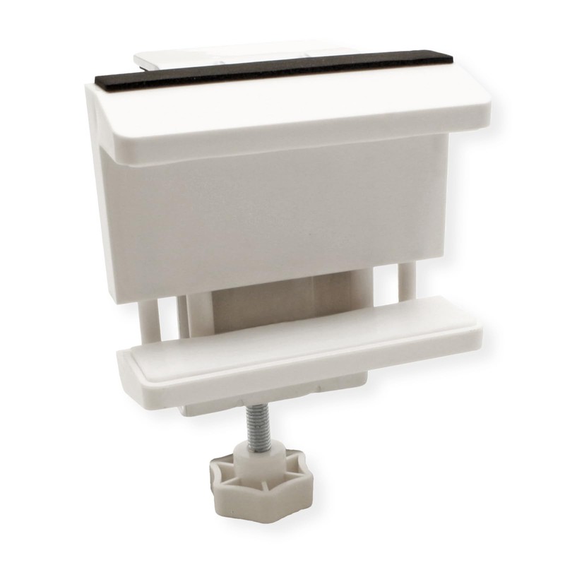 VALUE Table Base Clamp for Power Strip, White