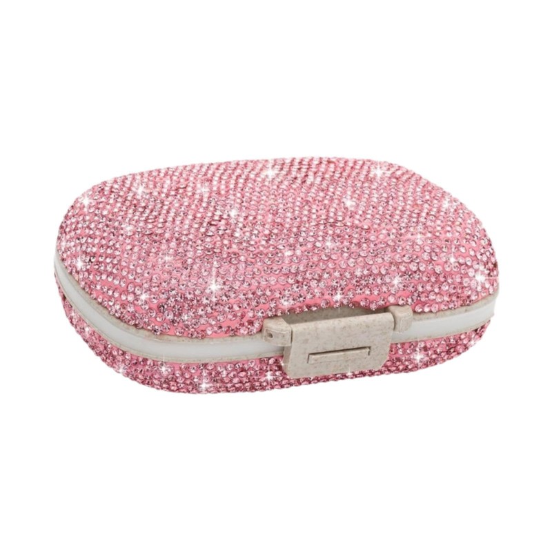 perfeclan Travel Pill Box 8 Compartments Multipurpose Stackable Large Capacity