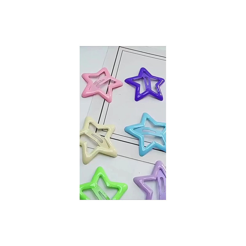 Prendedor Horquilla Para Niñas Con Forma De Estrella 30 Pzs