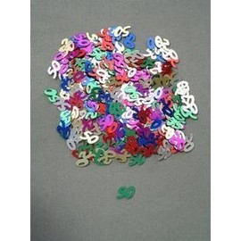 50 Confetti, Multi-color, 10 mm Size, 1/2 oz Bag (Qty 1 Bag)