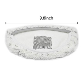 EZ Spares 6 Replacements for Bissell Mop Pads Fit 1252 Symphony Hard Floor Vacuum & Steam Mop, Compatible with Part # 5938, Washable & Reusable